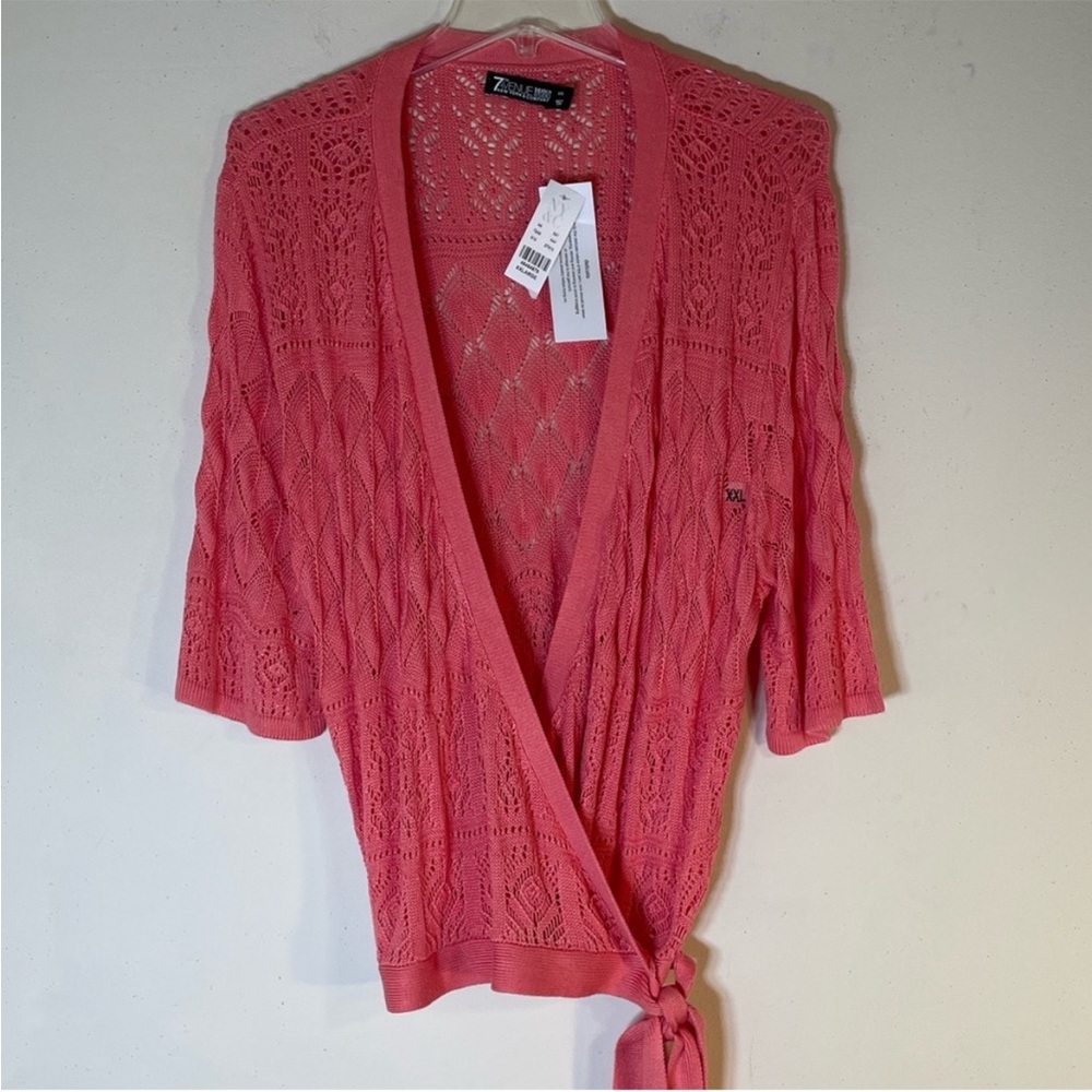 7th Avenue New York & Company Elegant Half Sleeve Wrap Cardigan.  XXL NWT.